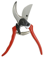 Секатор никелированный с упорной пружиной и фиксатором Секатор никелированный с упорной пружиной и фиксатором