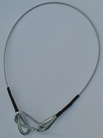 Страховочный трос (стальной) с карабином Страховочный трос (стальной) с карабином